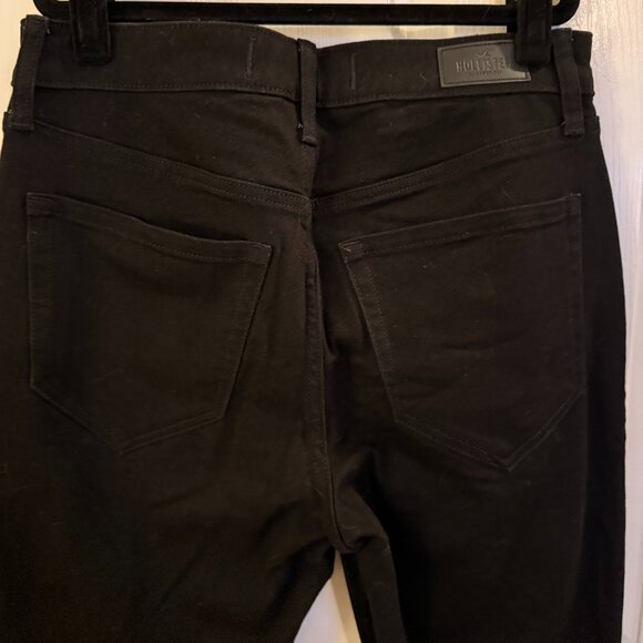 Hollister Black Flare Jeans Denim High Rise 12S / 12 Short / 31S - Picture 5 of 7